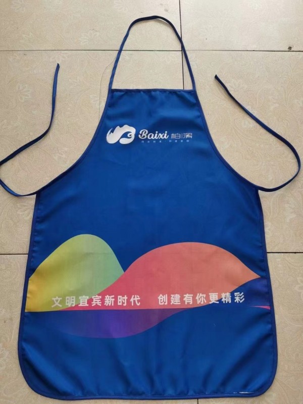 彩色无肚兜围裙