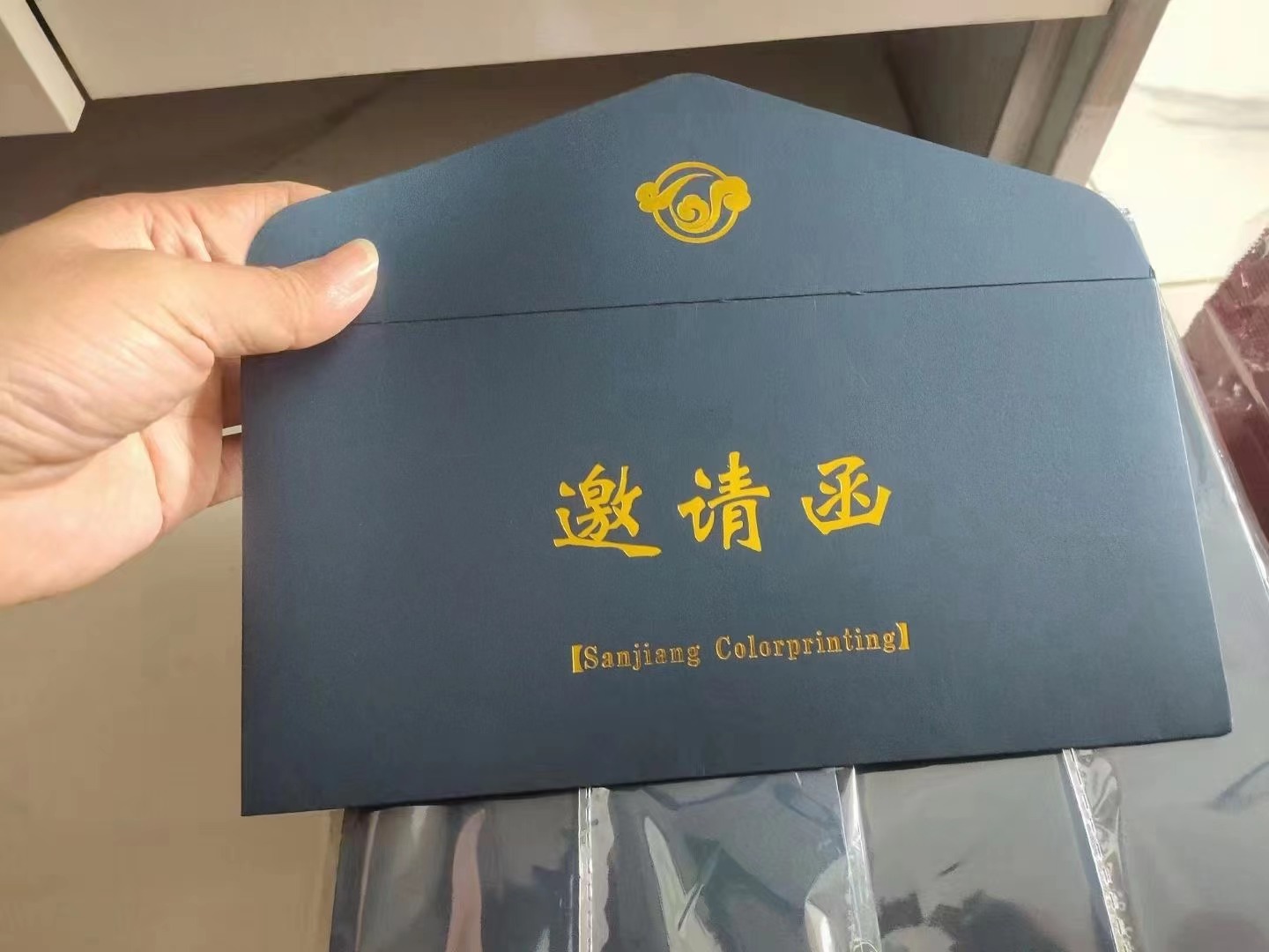 西式烫金信封